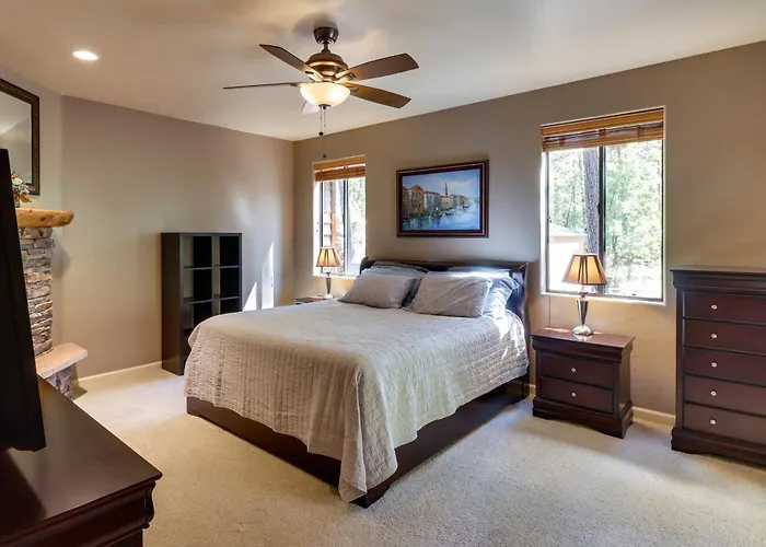 Wraparound Deck + Large Yard: Pinetop Home!